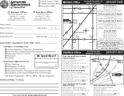Printable Referral Form - Advanced Endodontics