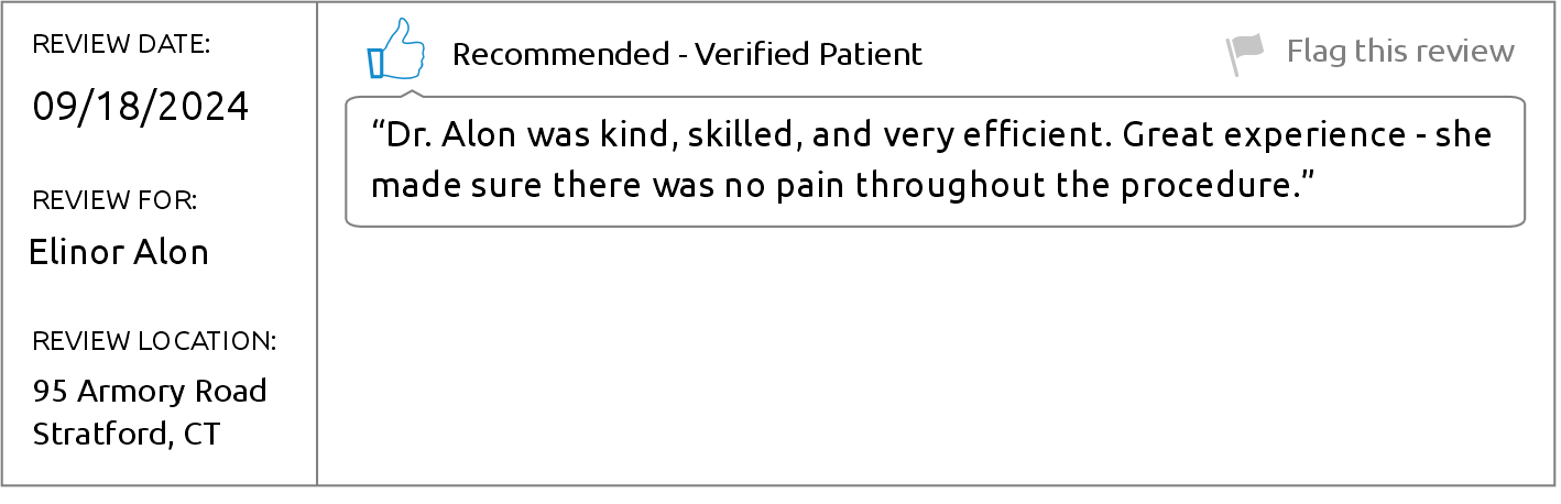 Dr. Elinor Alon - Brighter Patient review