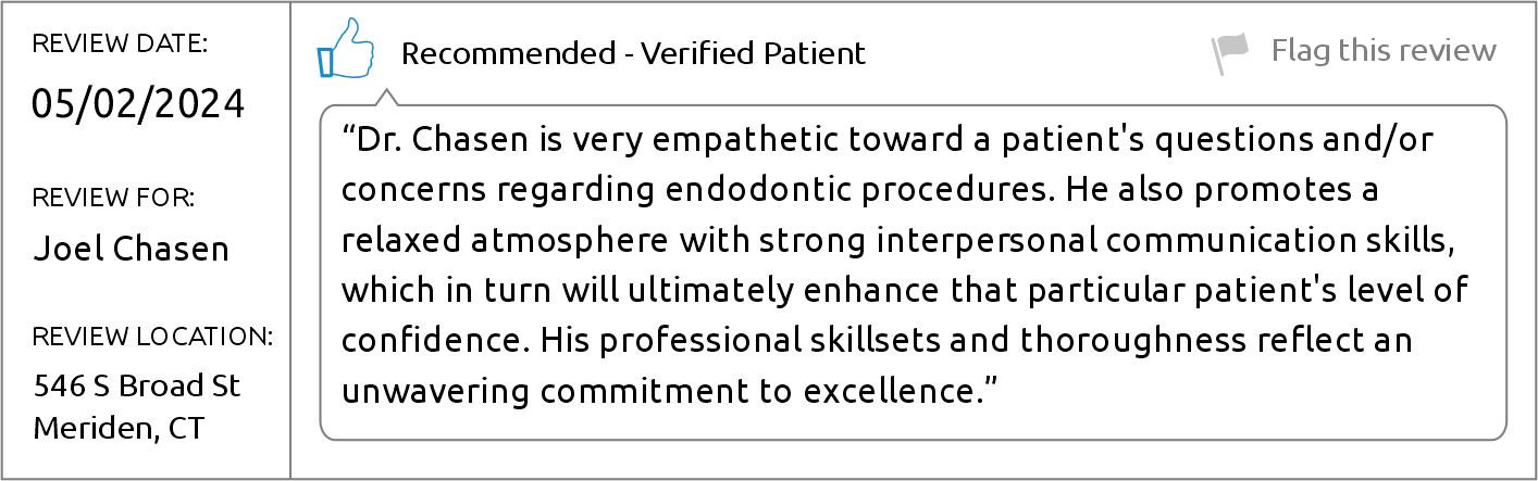 Dr. Joel Chasen - Brighter Patient Review