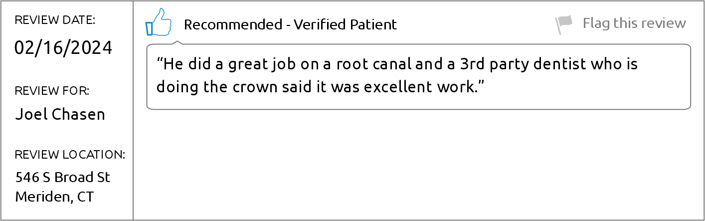 Dr. Joel Chasen - Brighter Patient Review