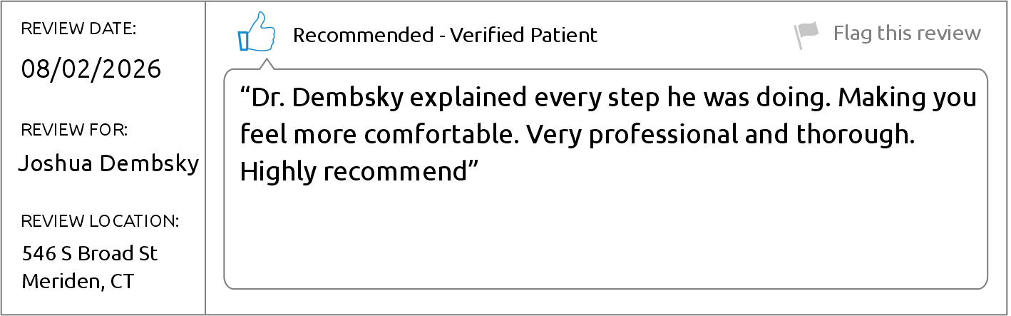 Dr. Joshua Demsbky - Brighter Patient review