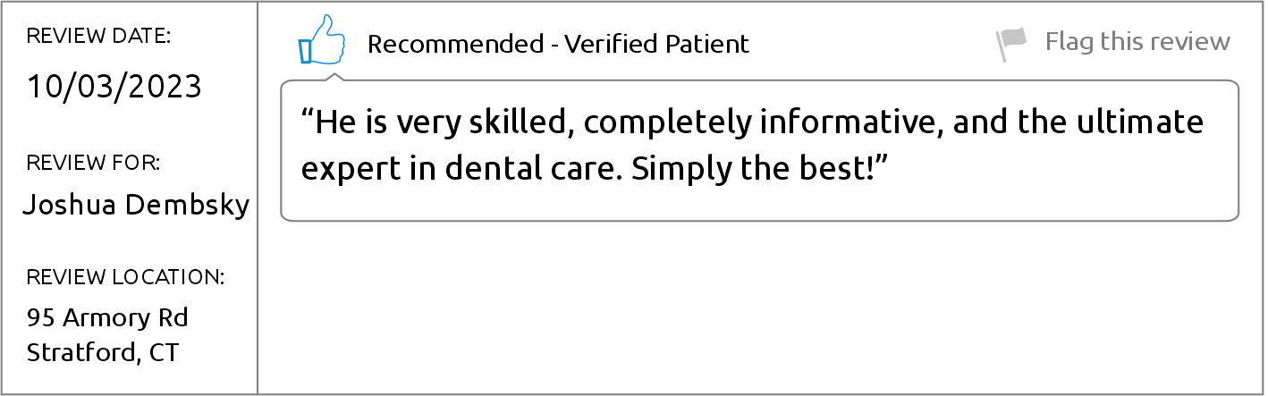 Dr. Joshua Demsbky - Brighter Patient review
